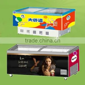 Commercial Ice Cream Freezer Island Showcase thumbnail-1