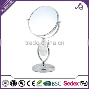 Multifunctional Vanity Tabletop Metal Asian Mirrors Desktop Freestanding Pedestal Mirror thumbnail-1
