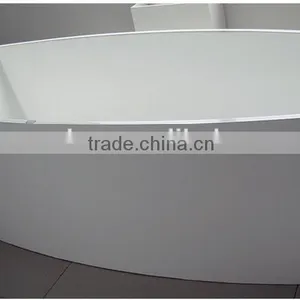 Hot Sale Cheap Portable Acrylic Solid Surface Freestanding Bathtub,artificial Stone Bath Tub thumbnail-6