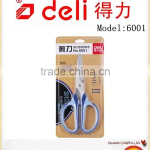 Deli Stainless Steel Big Scissors for Office Supply Model 6001 Blue thumbnail-1