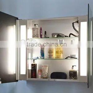 Engineering Project Fluorescent Lighted Bathroom Cabinet With Double Sided Mirror Doors ,shaver Socket ,demister Pad thumbnail-1