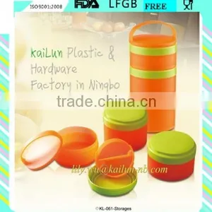 Plastic Pro Stak With Additional Jars for Powder and a Twist Lock Pill Tray thumbnail-1