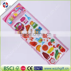 Colorful Butterflies Scrapbooking Bubble Puffy Stickers Kawaii Emoji Reward Kids Toys thumbnail-6