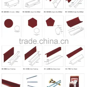 Stone Coated Roof Sheet Accessories Ridge Hip/Roof Tiles Ridge Hip thumbnail-6