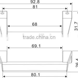 PVC Window Screen Handle Screen Window Handle 9.31.10104* Zinc Alloy Screen Window and Door Pull Handle thumbnail-2