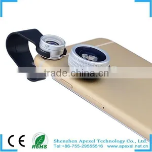 Universal Mobile Camera Fisheye Lens Clip 20x Macro Lens for Smart Phone IPhone 6 Samsung Galaxy S6 thumbnail-1