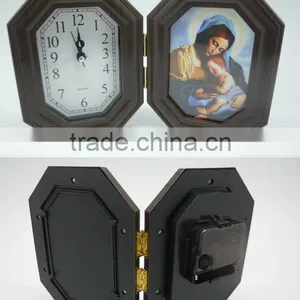 Plastic Desk Clock With Photo Frame thumbnail-2