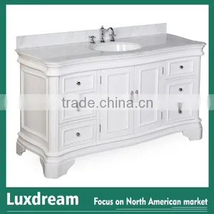 Solid Wood Antique 60" Bathroom Vanity Prefab Homes & Renovation Homes thumbnail-1
