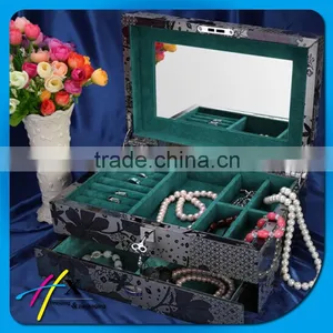 2015 New Product Jewelry MDF Box With Two Layers thumbnail-2