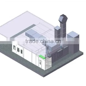 JF 2 in 1 Spray Booth Painting Line Big Air Volume 8 Meter for Car Repair Shop thumbnail-1