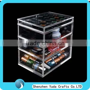China Supplies Clear Acrylic Drawer For Makeup Products Plastic Drawer Storge Box thumbnail-1