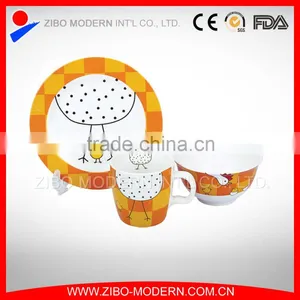 Fine Porcelain Dinner Set With Decal Design Printing thumbnail-1