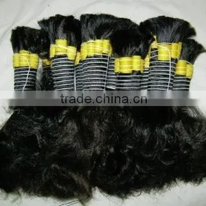 100% Unprocessed Indian Virgin Remy Human Hair Extension/bulk thumbnail-2