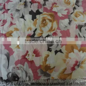 100%wool Digital Printed Scarf Scarves Shawl thumbnail-1