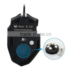 ZELOTES 12 Programmable Buttons LED Optical Professional High Precision USB Gaming Mouse thumbnail-4