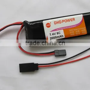 CNDHD 7.4V 8C 2000MAH RC Transmitter TX Lipo Battery Akku Power Special for New FUTABA 8FG 12FG Remote Controller thumbnail-2