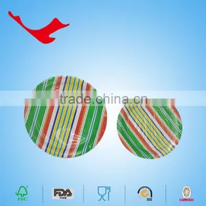 Strip Printed Dinner Plate Set for Party thumbnail-4