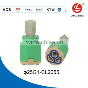 25mm Double-seal Flat Base Faucet Ceramic Cartridge thumbnail-1