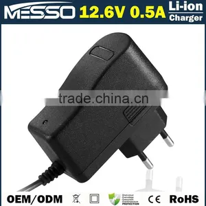 12.6V 0.5A Li-ion Battery Charger 100-240V 50-60Hz Charger 12.6V 0.5A Lithium Battery Charger thumbnail-1