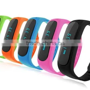 Digital 0.84" Bluetooth OLED Smart Bracelet E02 Fitness Tracker Wristband Smart Bracelet With Heart Rate Monitor thumbnail-2