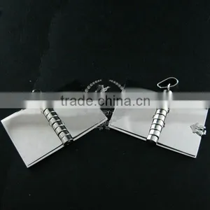 25x28mm 316L Stainless Steel Book Locket With Rhodium Plated Pages DIY Custom Laser Pendant Charm Supplies 1820253 thumbnail-3