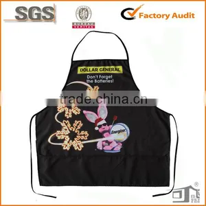 100% Polyester Christmas Novelty Apron Printing Adult Bib Wholesale Cheap thumbnail-1