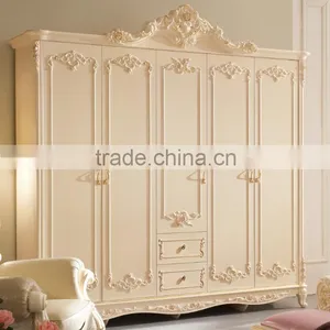 Luxury Wooden Design Bedroom Wardrobes, White Colour Wardrobe thumbnail-1