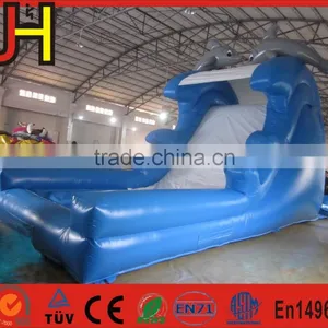 Popular 0.55mm PVC Inflatable Dolphin Water Slide With CE/ EN14960 Certificate thumbnail-3