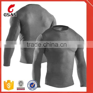 Blank Compression Shirt Mens Sport Wear Compression Tops thumbnail-2