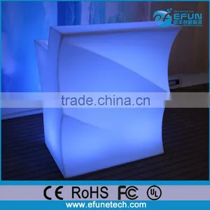2016 Newly Colorful Wave Grain Led Bar Table,led Plastic Portable Bar Counter Furniture thumbnail-1
