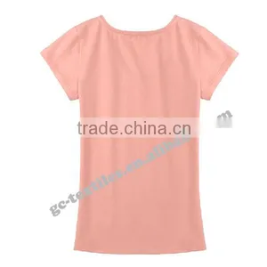 Short Sleeve V-Neck Women's Cotton/Spandex Sport T-shirt thumbnail-2