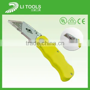 New Design Abs Retractable Folding Cutter Knife With Carbon Steel Blade thumbnail-1