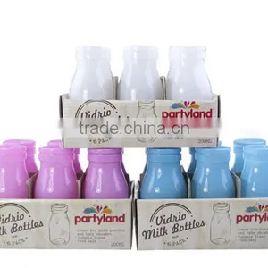 Milk Bottle,mini Glass Milk Bottle,glass Milk Bottle With Lid ,high Quality Bottle ,made in Zibo City Shandong China thumbnail-5