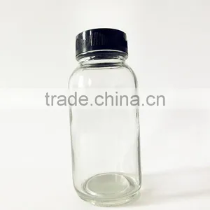 150ml Mini White Glass Packaging Empty Bottle With Twist Lid thumbnail-2
