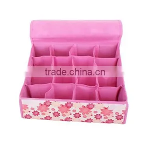 Flap Ideal Underwear Storage Organizer Box With 16 Spaces (BLWS1030) thumbnail-1