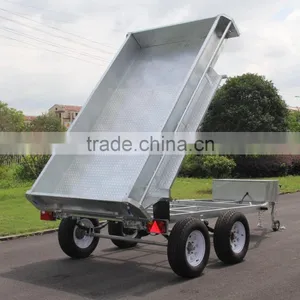 Galvanised 10x6 Tandem 3 Ton Hydraulic Tipper Tipping Box Trailer(Brand New Farm Uses) thumbnail-2