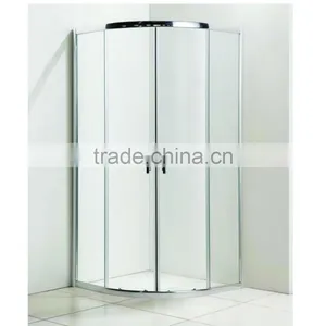 6mm Arc Shape Safety Toughened Glass Shower Room thumbnail-1
