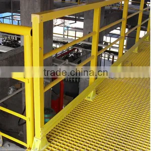 Yellow Color FRP Pultruded Grating /fiberglass Rail Fence thumbnail-3