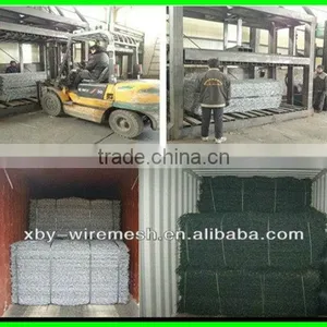 PVC Coated Galvanized Hexagonal Wire Mesh Gabion thumbnail-1