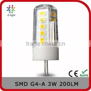 G4 200lm 3w Incandescent 25w 12V PC Plastic 5050 Smd Led thumbnail-1