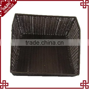 S&D Rectangular Supermarket pe Rattan Display Baskets for Produce Bread Basket Fruit Basket thumbnail-3