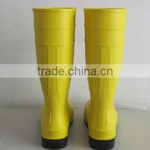 Water Resistant Yellow Cheap Price PVC Rain Boot, Safety PVC Rain Boot thumbnail-3