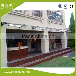 Diy Easy-to-fit Rectratable Polycarbonate Sheet Sun Shield Entrance Awning thumbnail-1