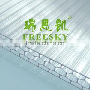 2016 Hot Sale 14mm/16mm/18mm Polycarbonate/plastic Honeycomb Sheet for Greenhouse Building thumbnail-6