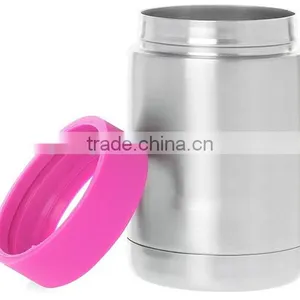 Double Wall 12 Ounce Vacuum Stainless Steel Beverage Chilled Can Cooler BPA Free Water Bottle Flask thumbnail-5