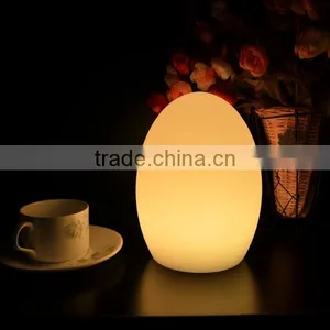 Multi Color Change Egg Shaped Decorative Table Lamp for Wedding Restaurant thumbnail-1