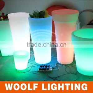 Hotel Plastic Led Flower Pots Cheap thumbnail-5
