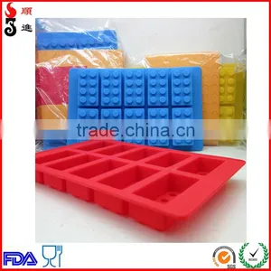 Brick Ice Cube Tray Silicone Mould Build Fun Ice Bricks Party Chocolate thumbnail-1