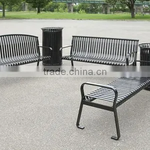 Arlau Outdoor Steel Iron Benches for Public Park thumbnail-4
