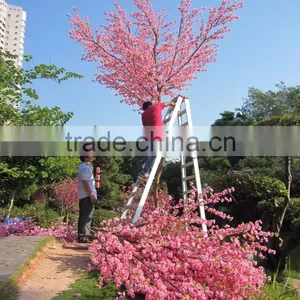 High Simulation Artificial Cherry Blooming Flowering Tree for Outdoor Landscaping thumbnail-2